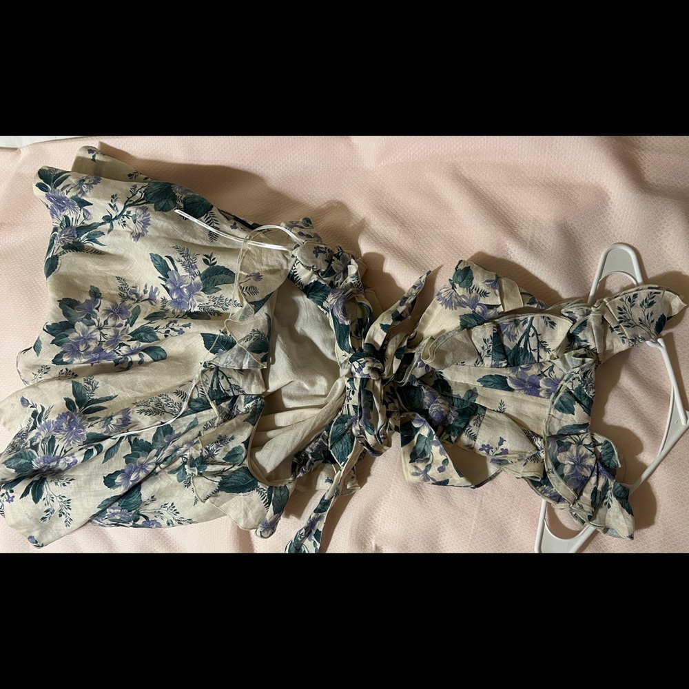Zimmermann Cut Out Dress in Hydrangea Size 1